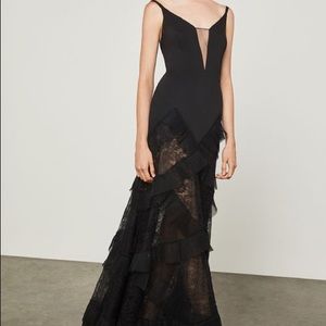 BCBGMAXAZRIA Avaline Pleated Gown